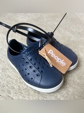 People Footwear Kids' Navy Water Shoes - Slip-On, Lightweight